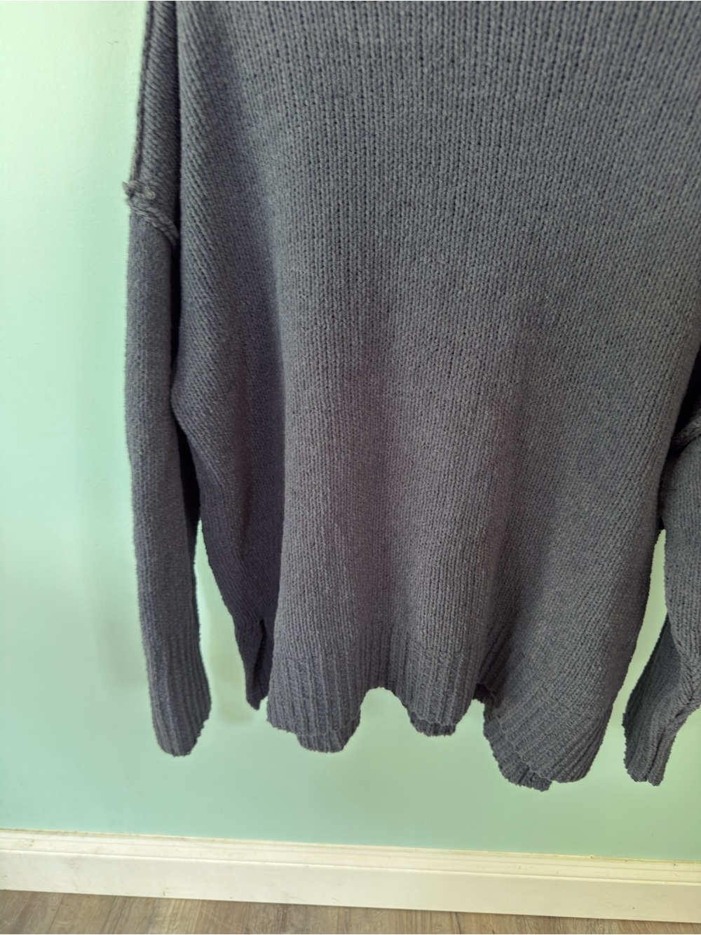 Terra & Sky Classic Crewneck Women's Sweater in Slate Gray Size 1X - Picture 4 of 10